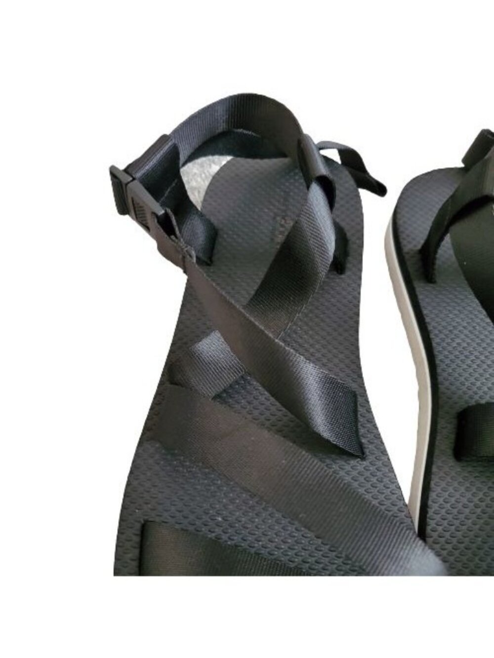 AMERICAN EAGLE OUTFITTERS Unisex Black Back Ankle Strap Sandals Size 9 NWOT - Picture 7 of 11